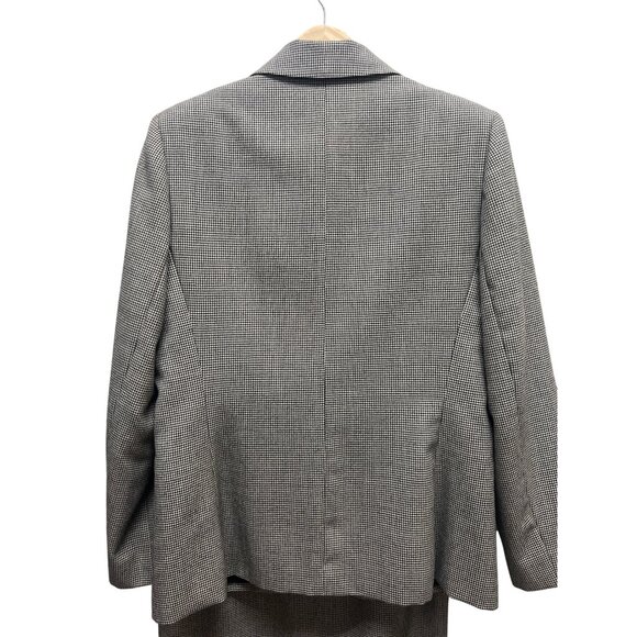Harvé Benard Gray Houndstooth Skirt Suit Set - Picture 4 of 10